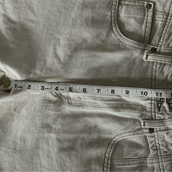 Free People Aster Straight Leg Denim 100% Cotton Jeans We The Free Cream Sz 30 - Picture 12 of 16